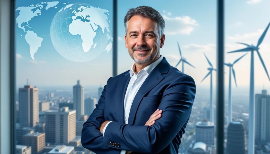 o ceo da edp declara que, apesar dos desafios geopolíticos, o progresso das energias renováveis continua firme e sustentável no cenário global.