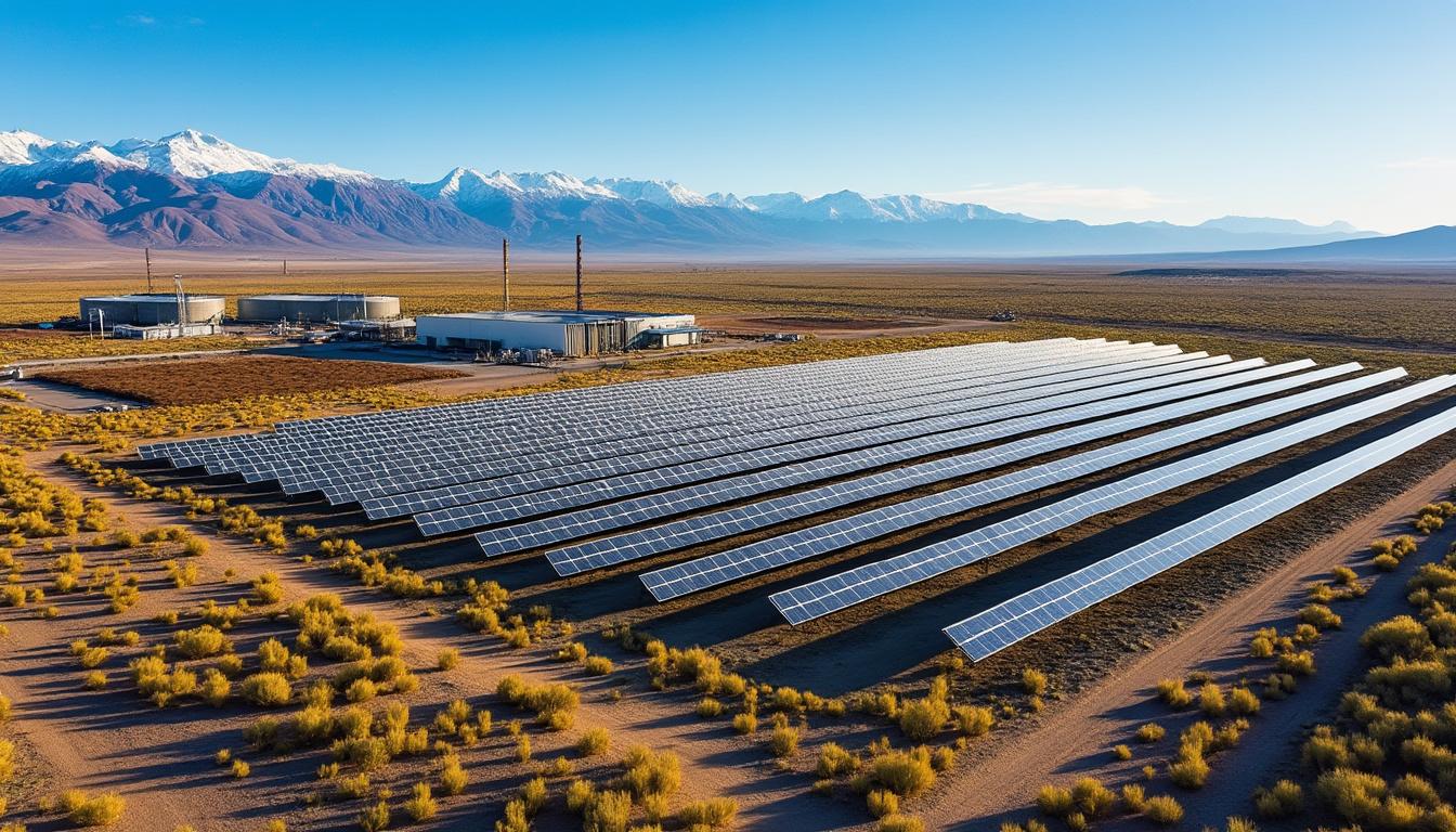 a argentina atingiu 40% de sua matriz elétrica a partir de energias renováveis e está investindo em parques solares sustentáveis para um futuro mais limpo e eficiente.